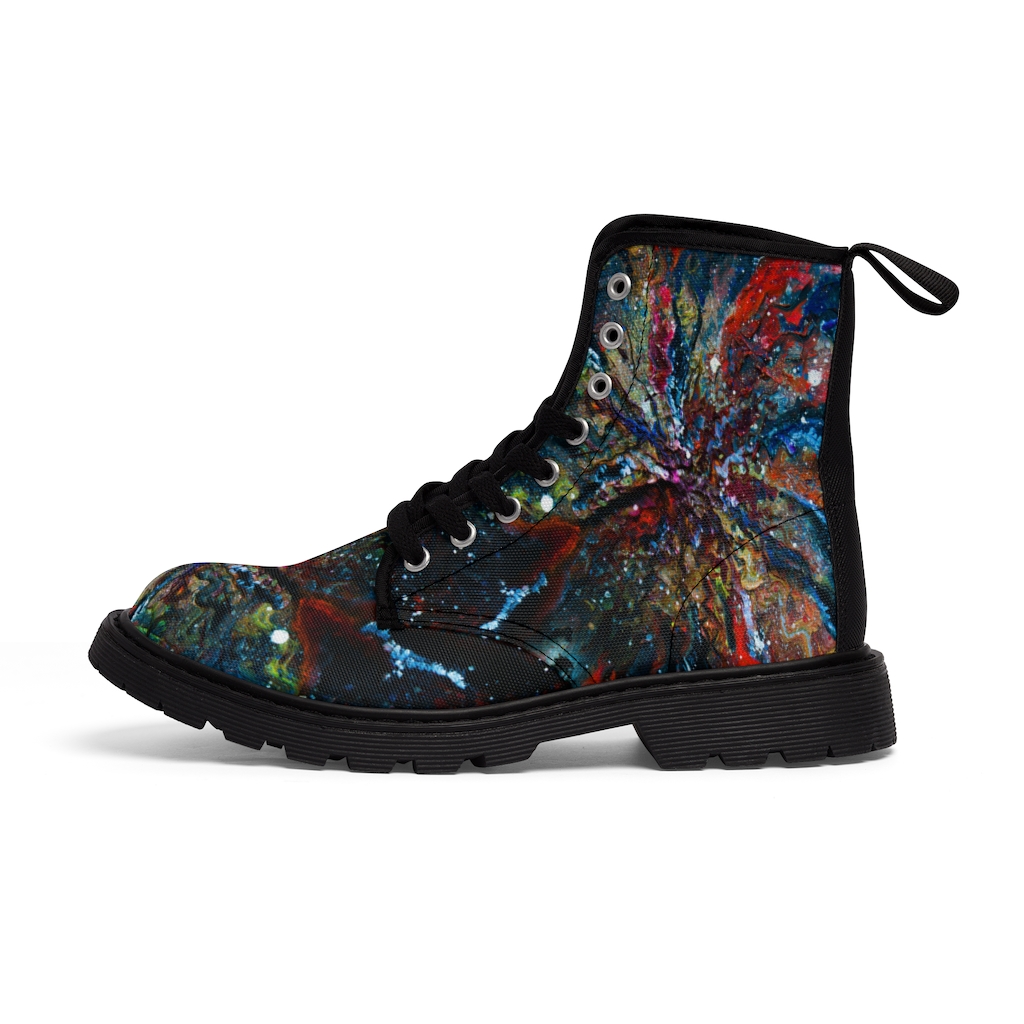 "Wormhole" Men's Canvas Boots - Image 2