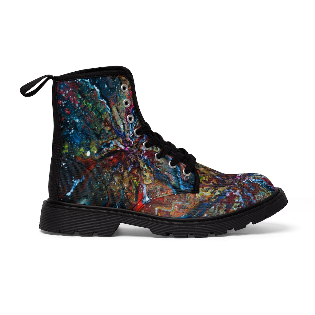 "Wormhole" Men's Canvas Boots - Image 3