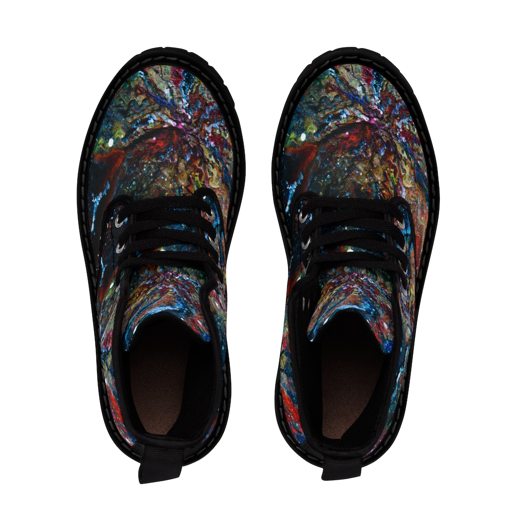 "Wormhole" Men's Canvas Boots - Image 6
