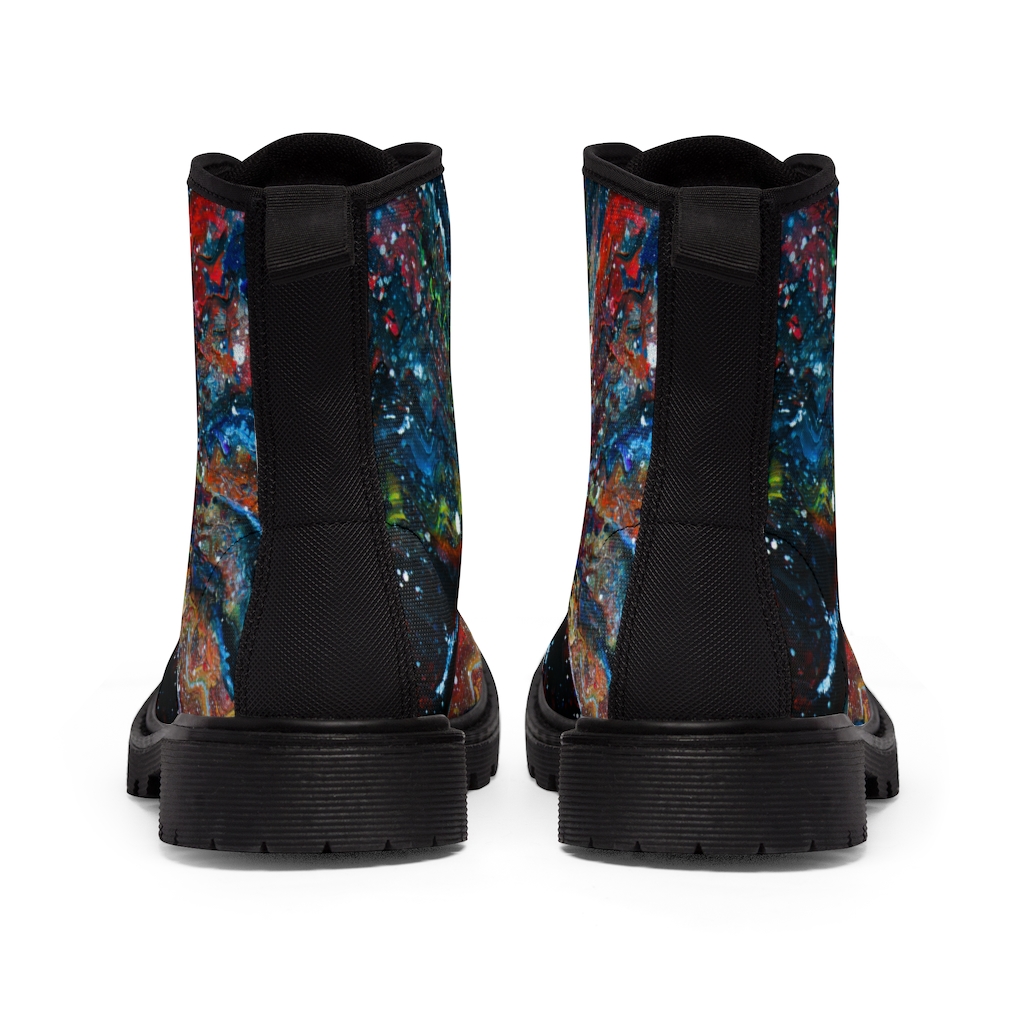 "Wormhole" Men's Canvas Boots - Image 7