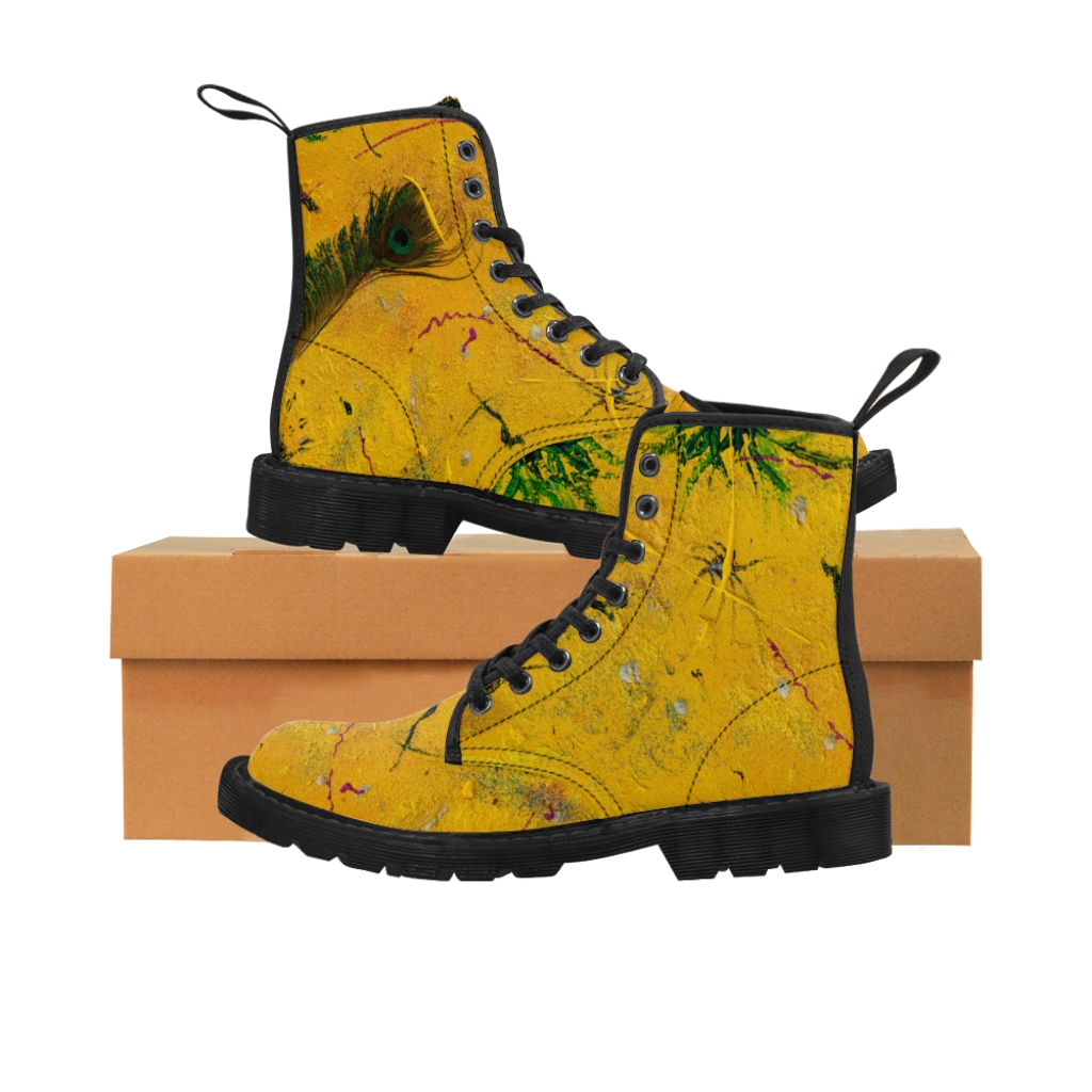 "Yellow Shock" Men's Canvas Boots