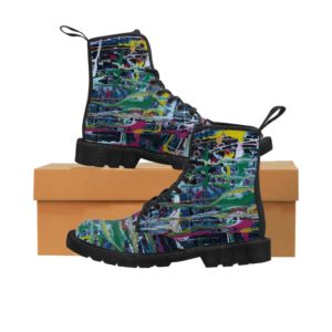 "Shoe Anarchy" Women's Canvas Boots