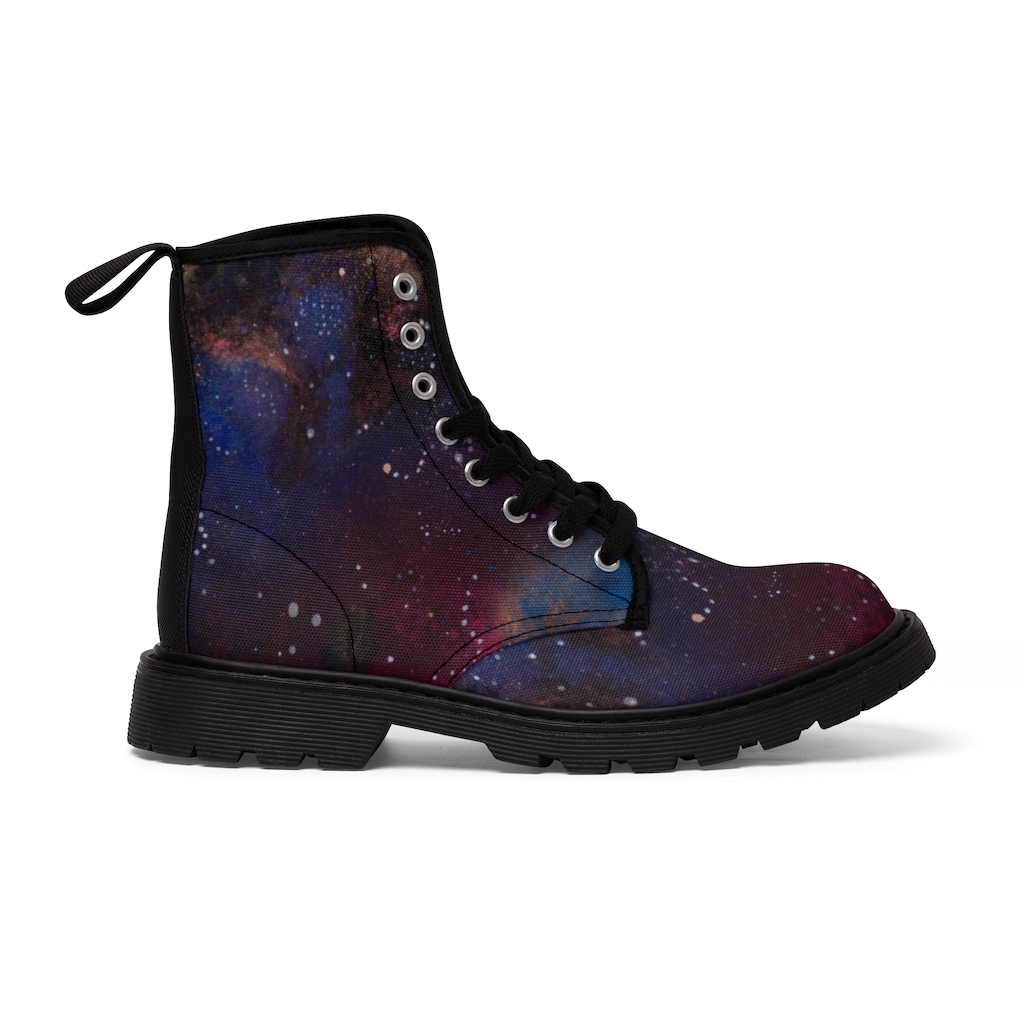 "Intergalactic" Women's Canvas Boots - Image 4