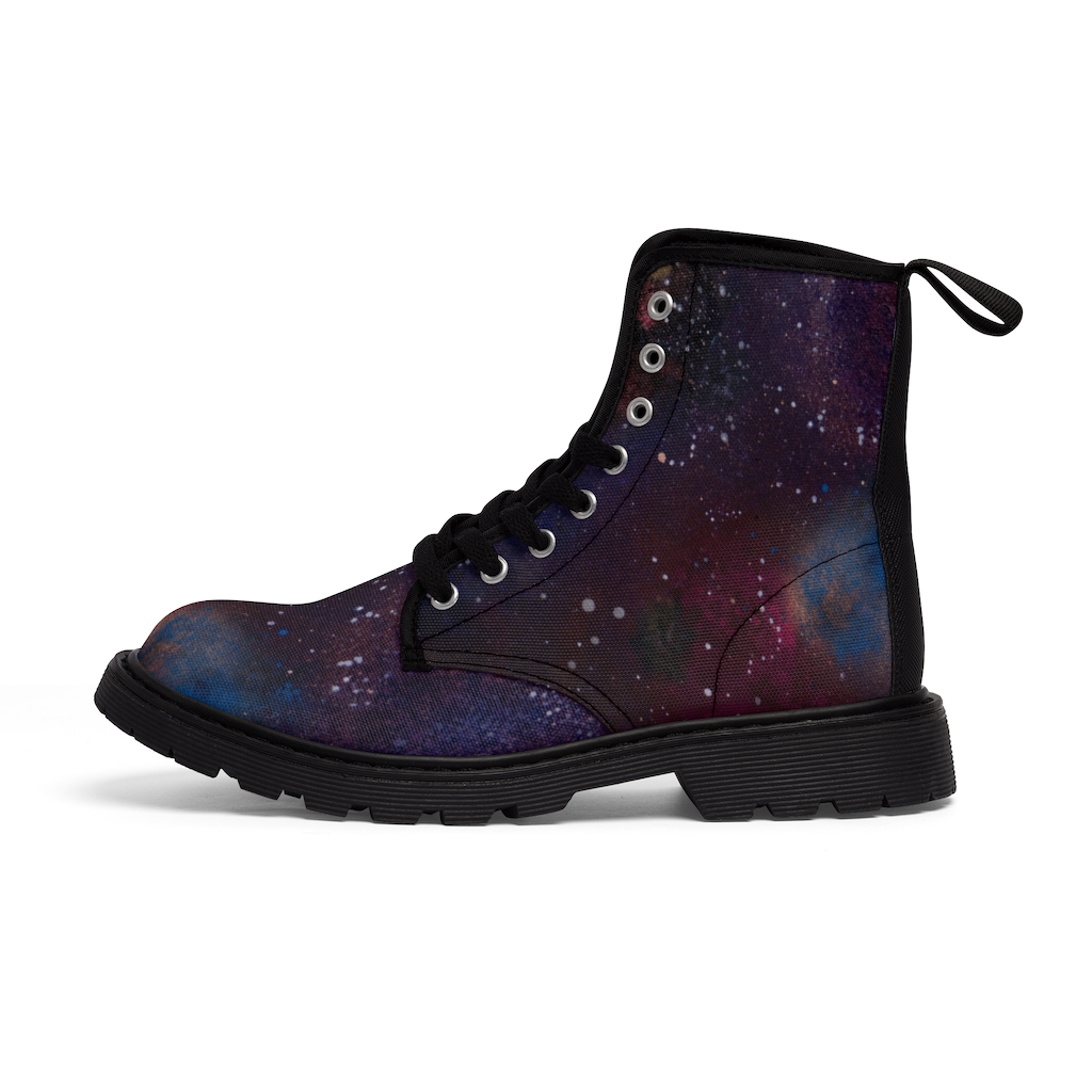 "Intergalactic" Women's Canvas Boots - Image 5