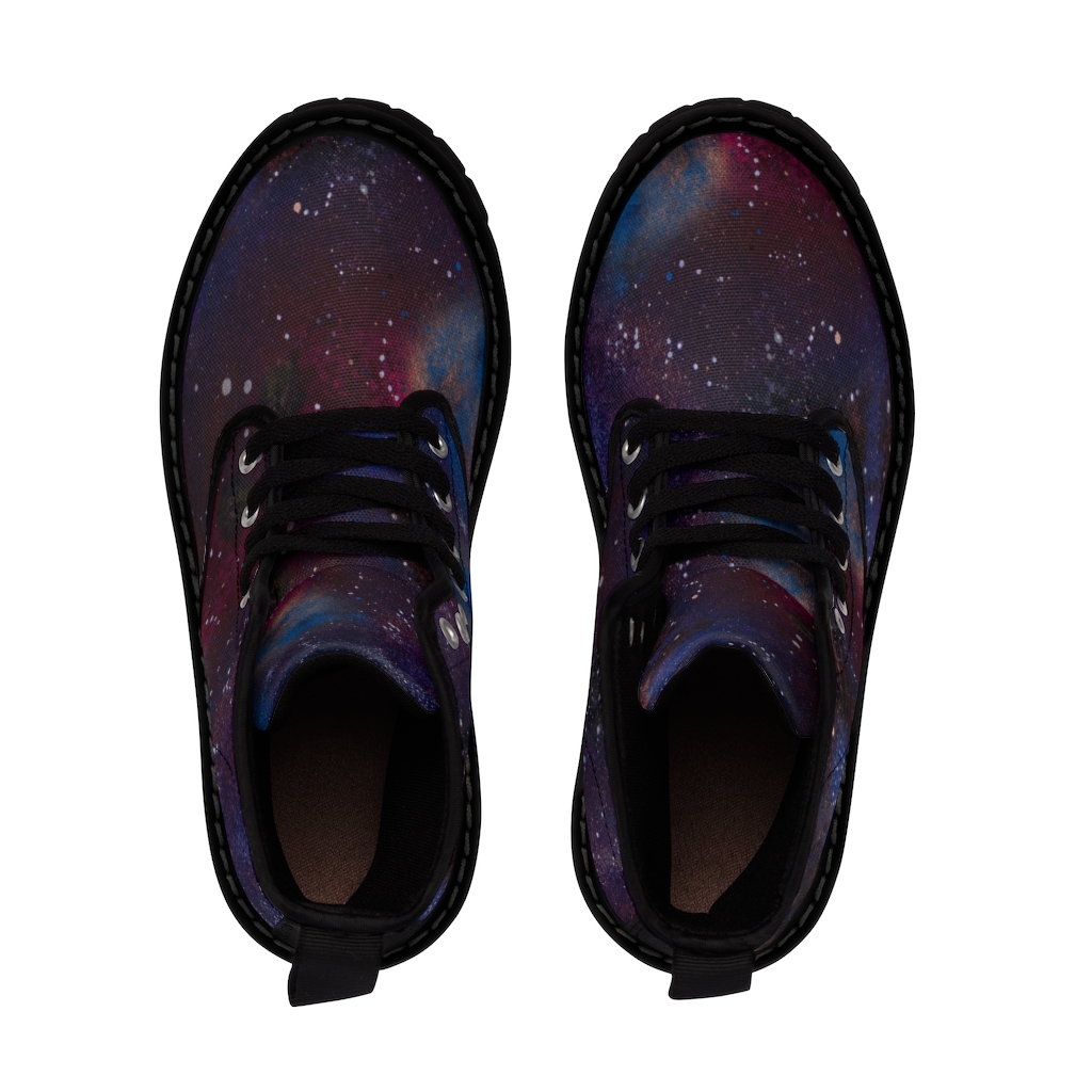"Intergalactic" Women's Canvas Boots - Image 6