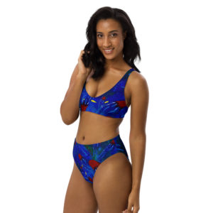 A Bloom of Jellyfish! Recycled high-waisted bikini