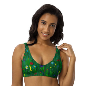 Wildflowers Recyled padded bikini top
