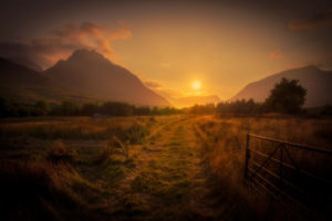 Sunset Behind Tryfan