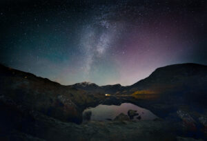 Aurora Borealis in Snowdonia